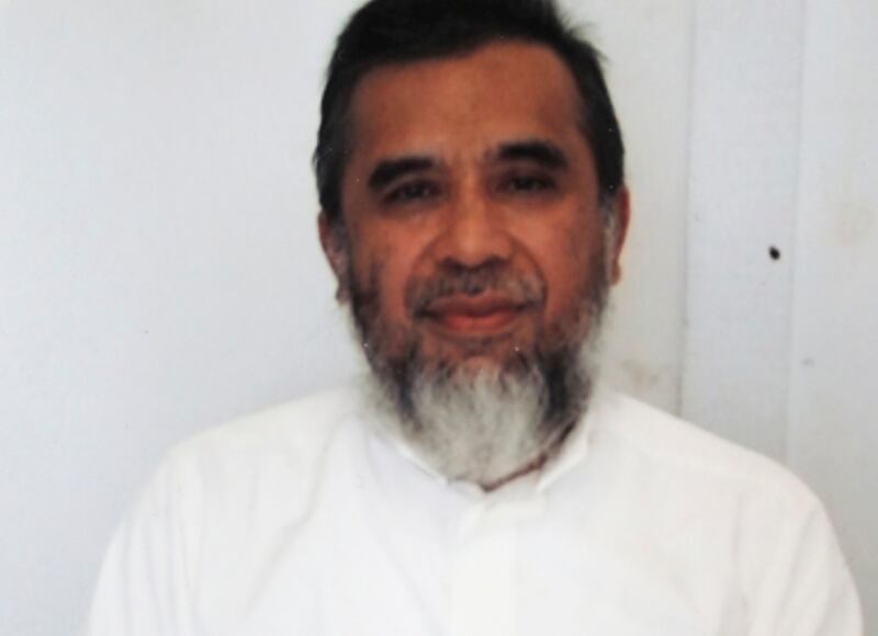 Encep Nurjaman, alias Hambali, di pangkalan militer Amerika Serikat di Teluk Guantanamo, Kuba. (Kantor Kantor Pembela Umum Federal AS via AP)