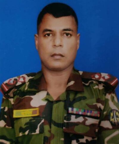 বান্দরবানে নিহত সিনিয়র ওয়ারেন্ট অফিসার হাবিবুর রহমান। [ছবি: আন্তঃবাহিনী জনসংযোগ পরিদপ্তর]