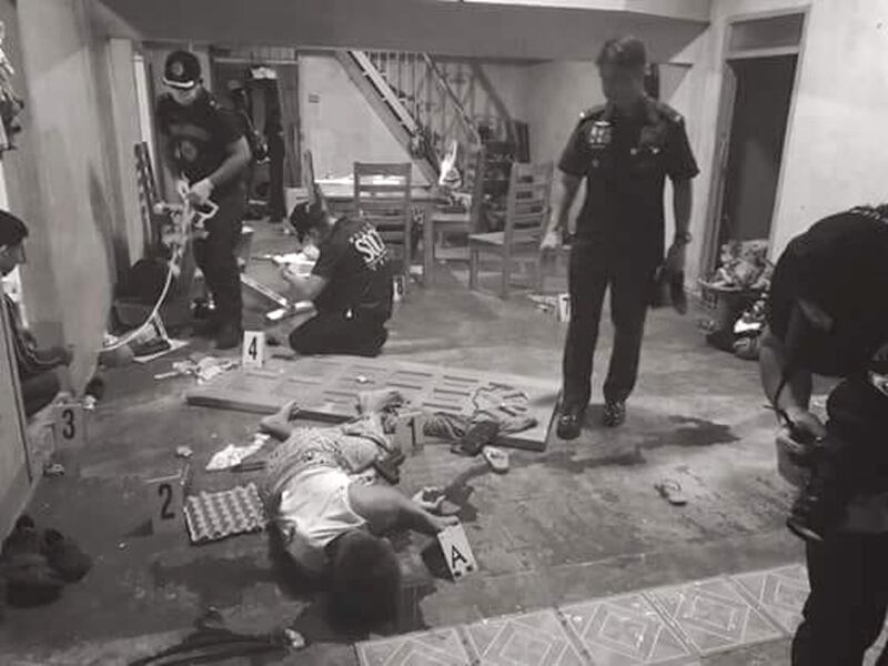 The body of alleged Maute group bomb expert Najib Claimba Pundug lies on the ground after an alleged shootout with police operatives in the southern city of General Santos, July 2018. [Handout/PNP/BenarNews]
