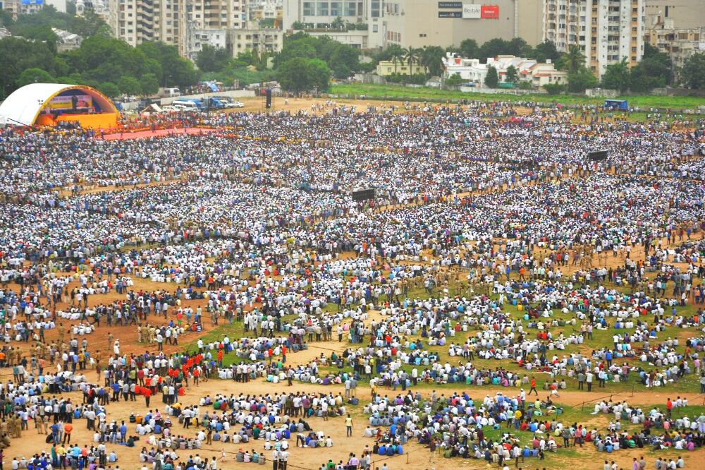 Members of the Patel, or Patidar, community rally in Ahmedabad, India, to demand better opportunities in government jobs and education, Aug. 25, 2015.