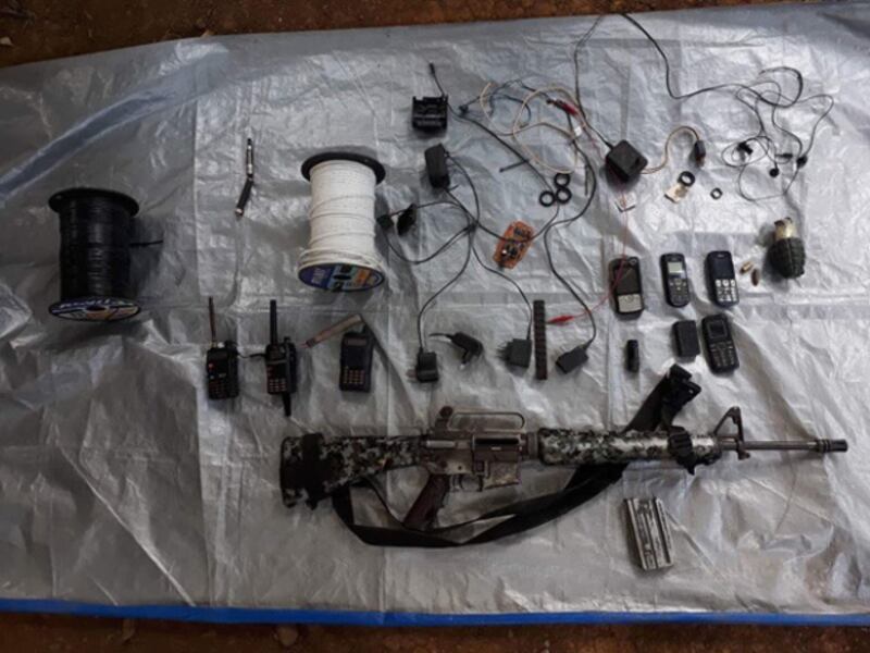  Item seized from a known bomb maker who escaped after fighting in Marawi are displayed after he was killed in a clash with soldiers on Sept. 30, 2018. [HO/4th Mechanized Infantry Brigade]
