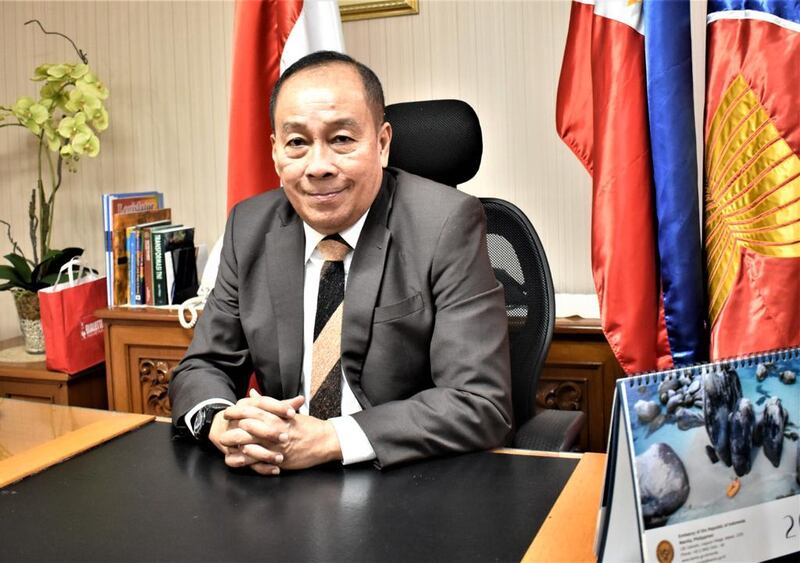 Letnan Jenderal TNI (Purn) Agus Widjojo, saat ini Duta Besar Indonesia untuk Filipina, di KBRI Manila. [Agus Widjojo/Kedutaan Besar Republik Indonesia di Manila]