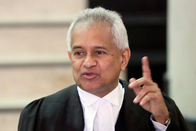 Tommy Thomas, bekas Peguam Negara Malaysia, berkata negara itu boleh mengemukakan hujah bahawa geran 1878 tidak lagi sah selepas Malaysia mencapai kemerdekaan dari Britain pada 1963. [Vincent Thian/fail Associated Press]